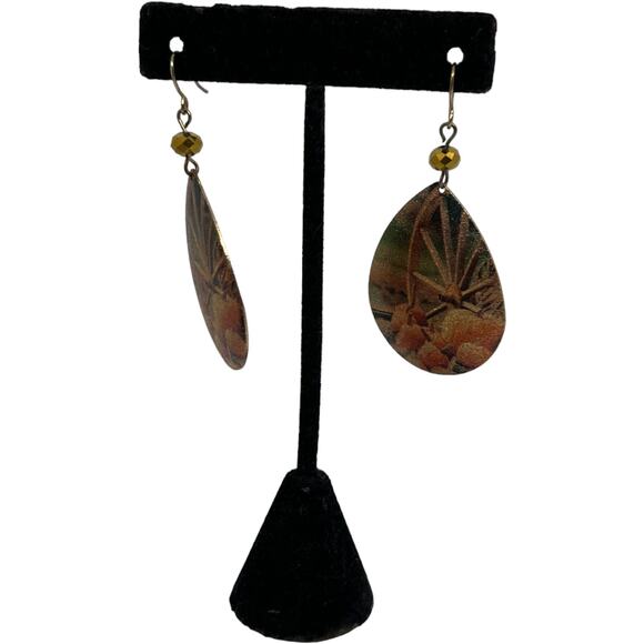 Fall-Themed Drop Earrings, 2" Long, 1.25" Wide - Picture 9 of 12